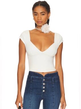 Free People Intimately Duo Corset Cami in Ivory. Large. New with tags.